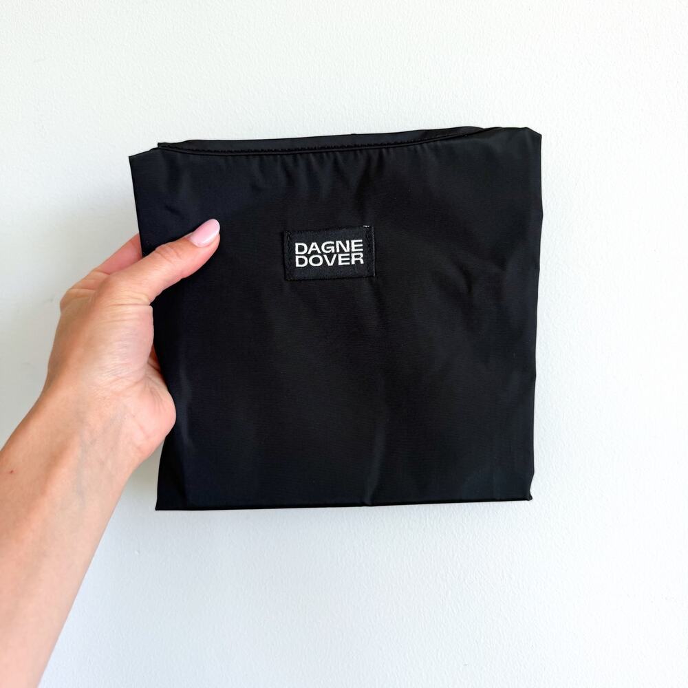 Dagne Dover Dash Grocery Tote Bag Black NWT